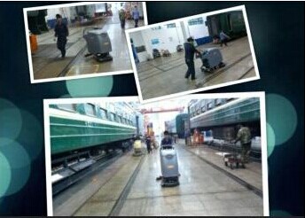 旭潔洗地機(jī)現(xiàn)場圖